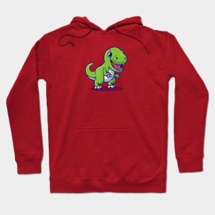 Cute Dino Smiling Cartoon Hoodie